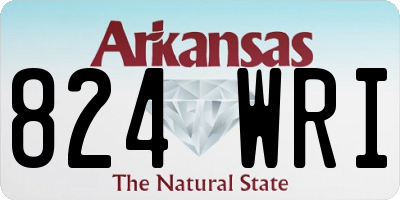 AR license plate 824WRI