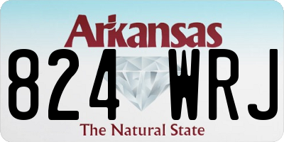 AR license plate 824WRJ