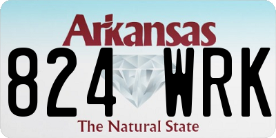 AR license plate 824WRK