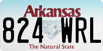 AR license plate 824WRL