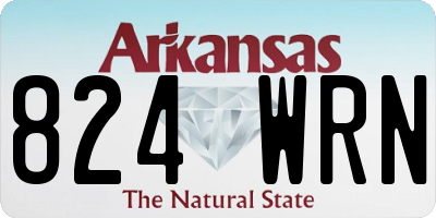 AR license plate 824WRN