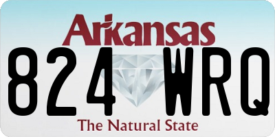 AR license plate 824WRQ