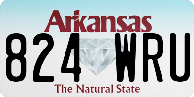AR license plate 824WRU