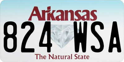 AR license plate 824WSA