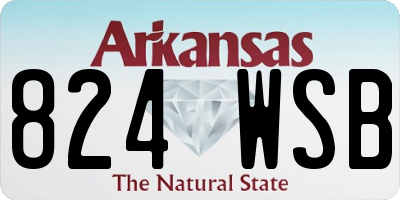 AR license plate 824WSB