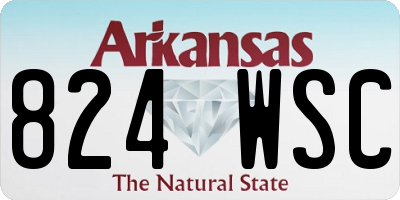 AR license plate 824WSC