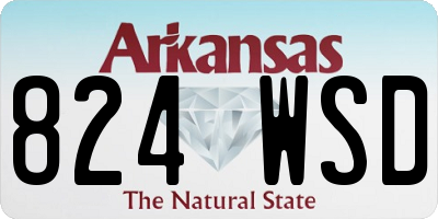 AR license plate 824WSD