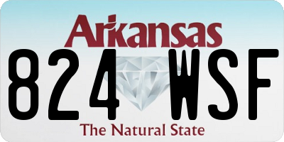 AR license plate 824WSF