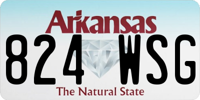 AR license plate 824WSG