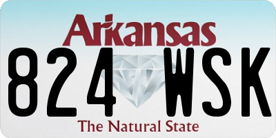 AR license plate 824WSK