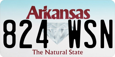 AR license plate 824WSN