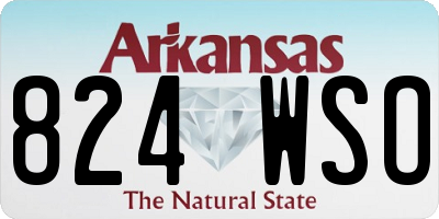 AR license plate 824WSO