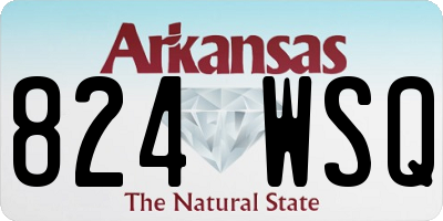 AR license plate 824WSQ