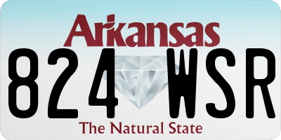 AR license plate 824WSR