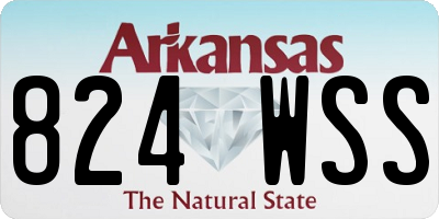 AR license plate 824WSS