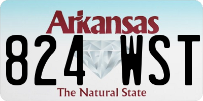 AR license plate 824WST