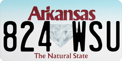 AR license plate 824WSU
