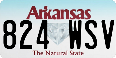 AR license plate 824WSV