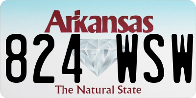 AR license plate 824WSW