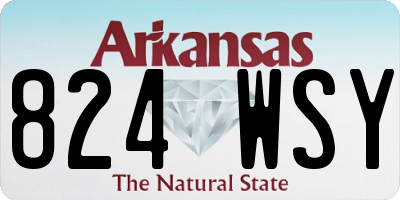 AR license plate 824WSY