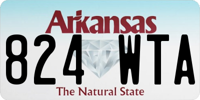AR license plate 824WTA