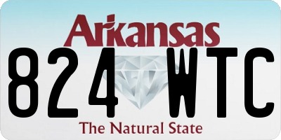 AR license plate 824WTC