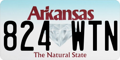 AR license plate 824WTN