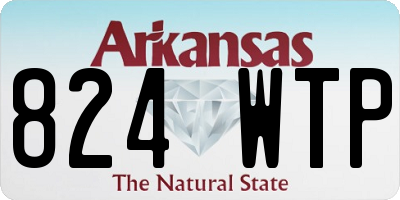AR license plate 824WTP