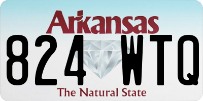 AR license plate 824WTQ