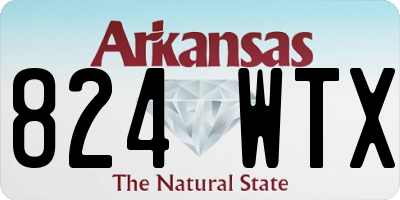 AR license plate 824WTX