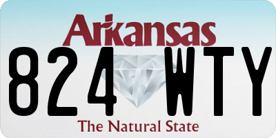 AR license plate 824WTY