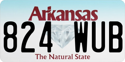 AR license plate 824WUB