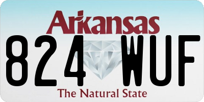 AR license plate 824WUF