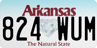 AR license plate 824WUM