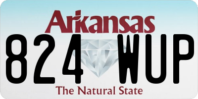 AR license plate 824WUP