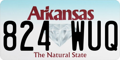 AR license plate 824WUQ