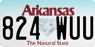 AR license plate 824WUU