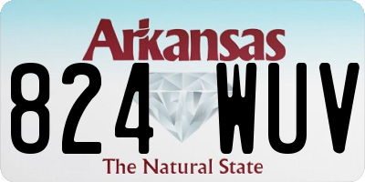 AR license plate 824WUV