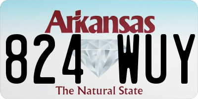 AR license plate 824WUY