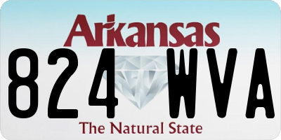 AR license plate 824WVA
