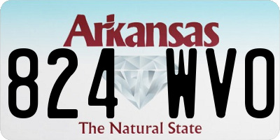 AR license plate 824WVO