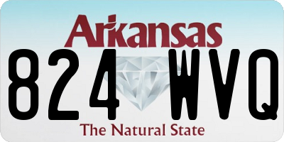 AR license plate 824WVQ