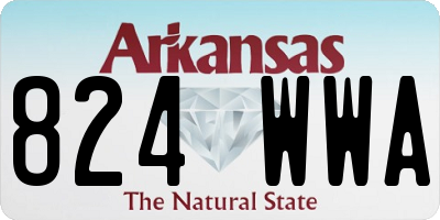 AR license plate 824WWA