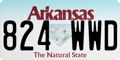 AR license plate 824WWD