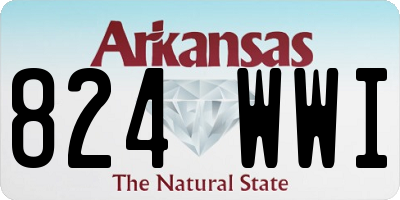 AR license plate 824WWI