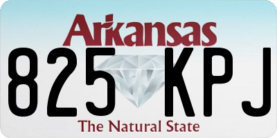 AR license plate 825KPJ