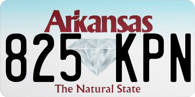 AR license plate 825KPN