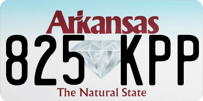 AR license plate 825KPP