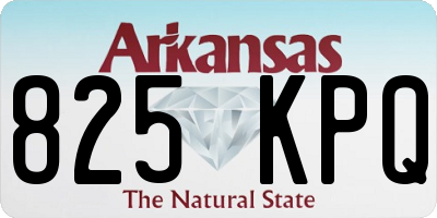 AR license plate 825KPQ