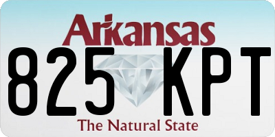 AR license plate 825KPT